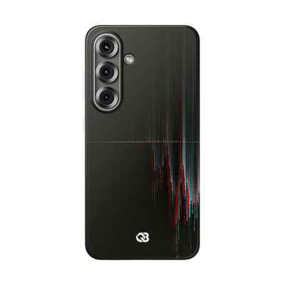 Black Lite Phone Case for Samsung - Corrupted Data Stream