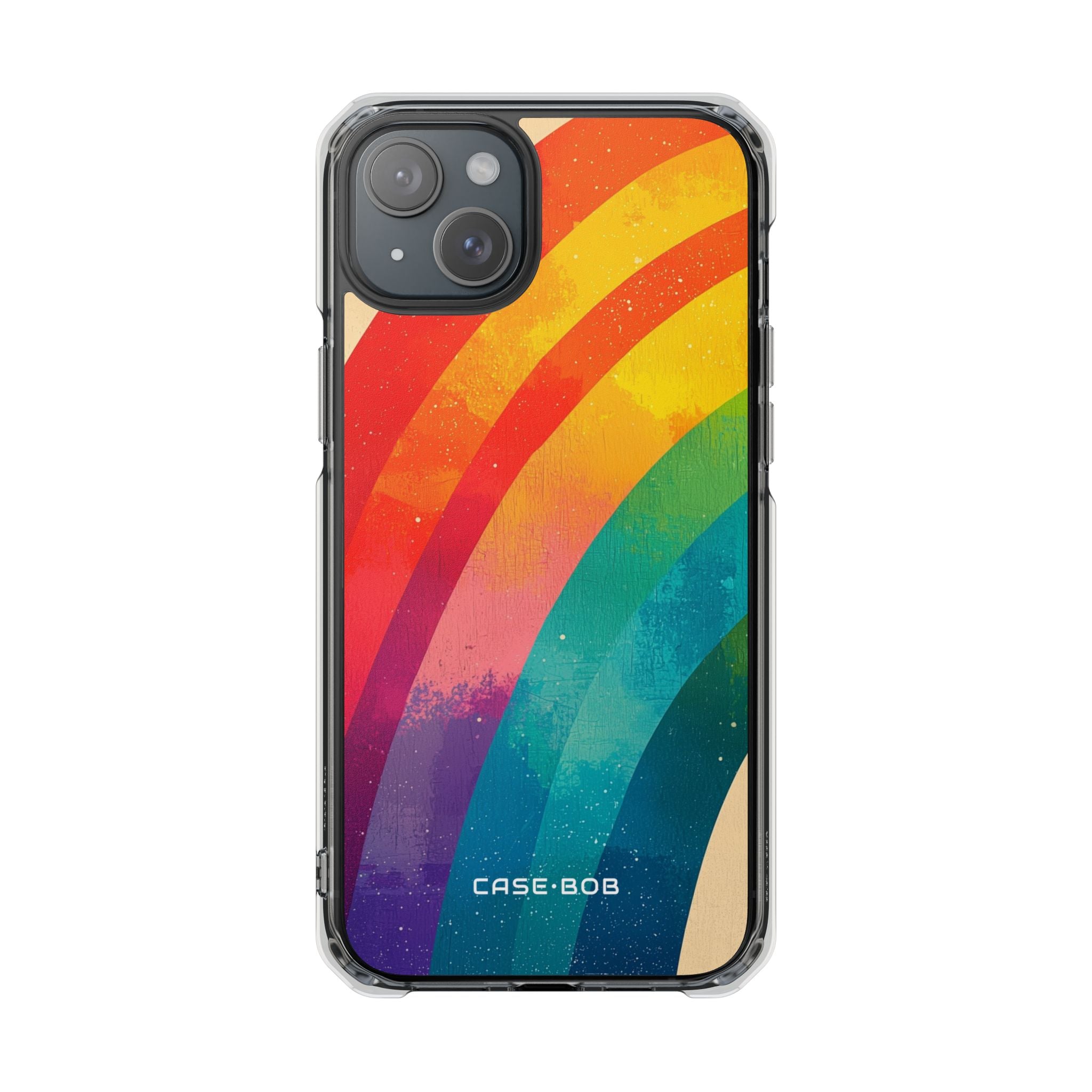 Texturerat Rainbow Arc iPhone 15 Plus Skal - Impact