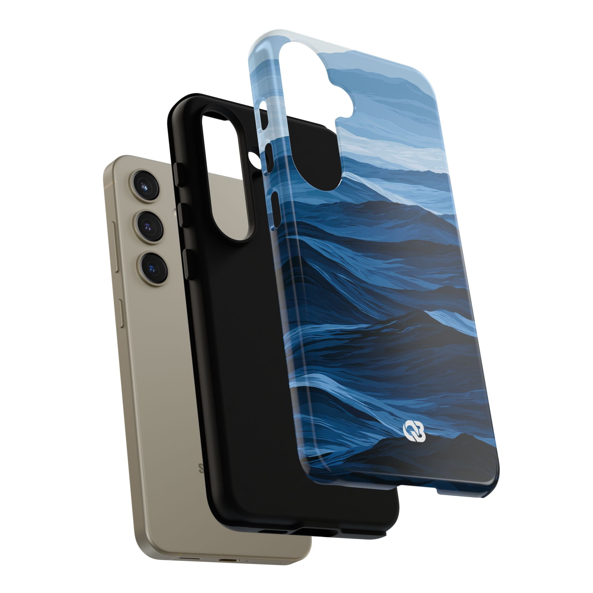 Blue Tough Phone Case for Samsung - Cobalt Ridge Tides