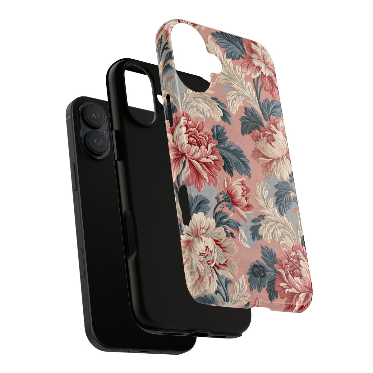 Blush Peony Jacquard · Tough Phone Case for iPhone · Pink