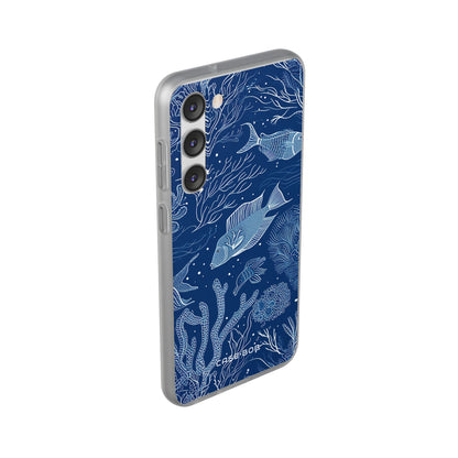 Navy Scale Reef Samsung S23 Plus Case - Soft