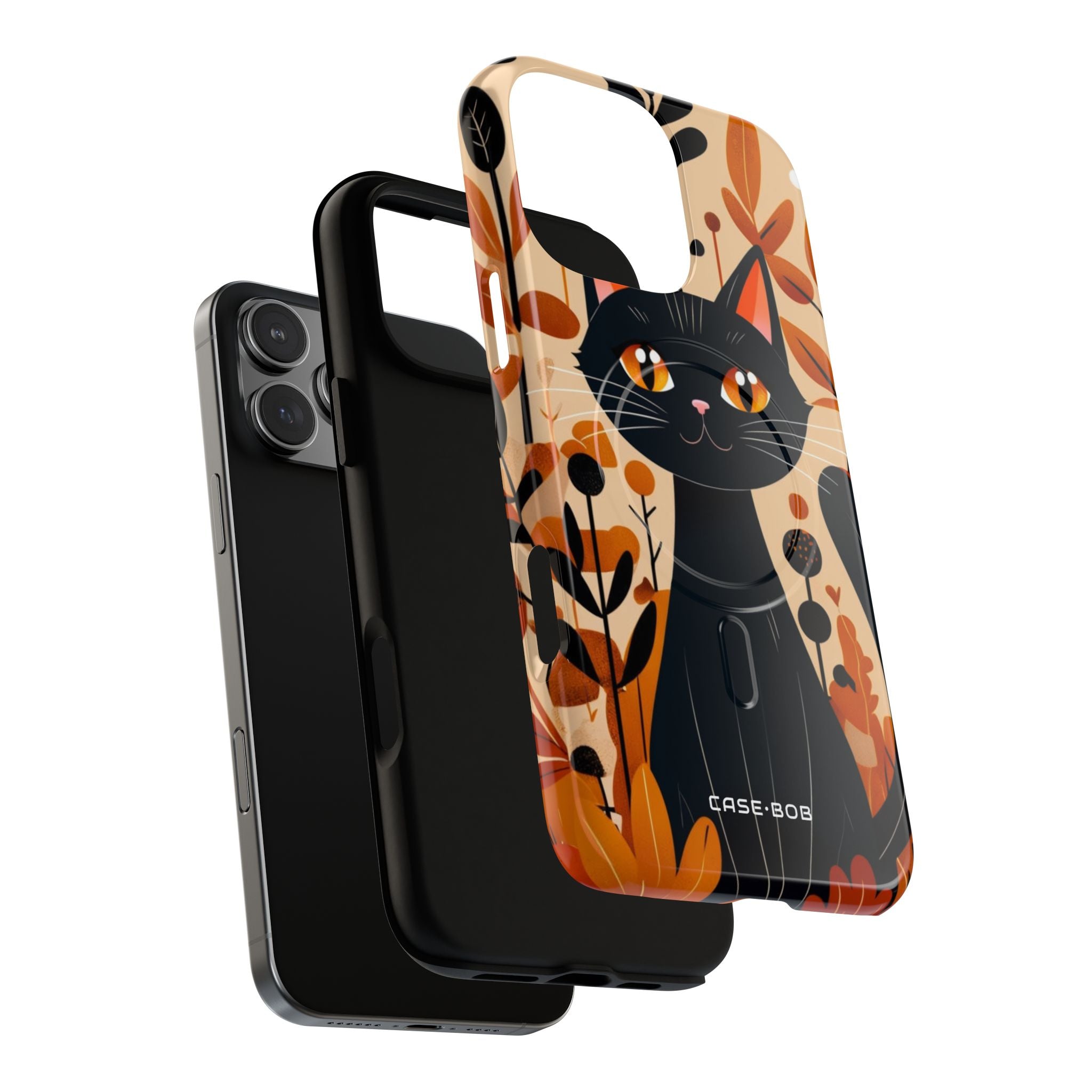 Schwarze Katze Glow iPhone 16 Pro Max Case - Tough+