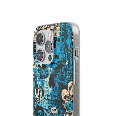 Electric Skull Graffiti · Lite Phone Case for iPhone ·  Blue