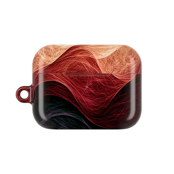 Ember Wave Dispersion · Hard Case for AirPods & AirPods Pro · Red