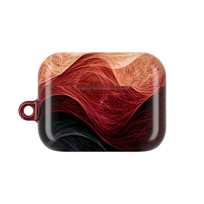 Ember Wave Dispersion · Hard Case for AirPods & AirPods Pro · Red