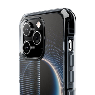 Luminous Meridian · Clear Impact Magnetic Phone Case for iPhone · Black