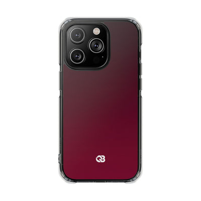 Bordeaux Spectrum · Clear Impact Magnetic Phone Case for iPhone · Red