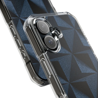 Blue Impact MagSafe Phone Case for iPhone - Indigo Basalt Facets