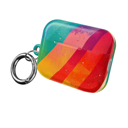 Curved Rainbow Breeze - AirPods Case
