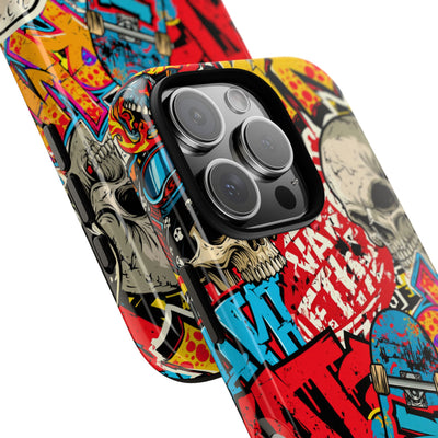 Skate Skull Riot · Tough Phone Case for iPhone · Red
