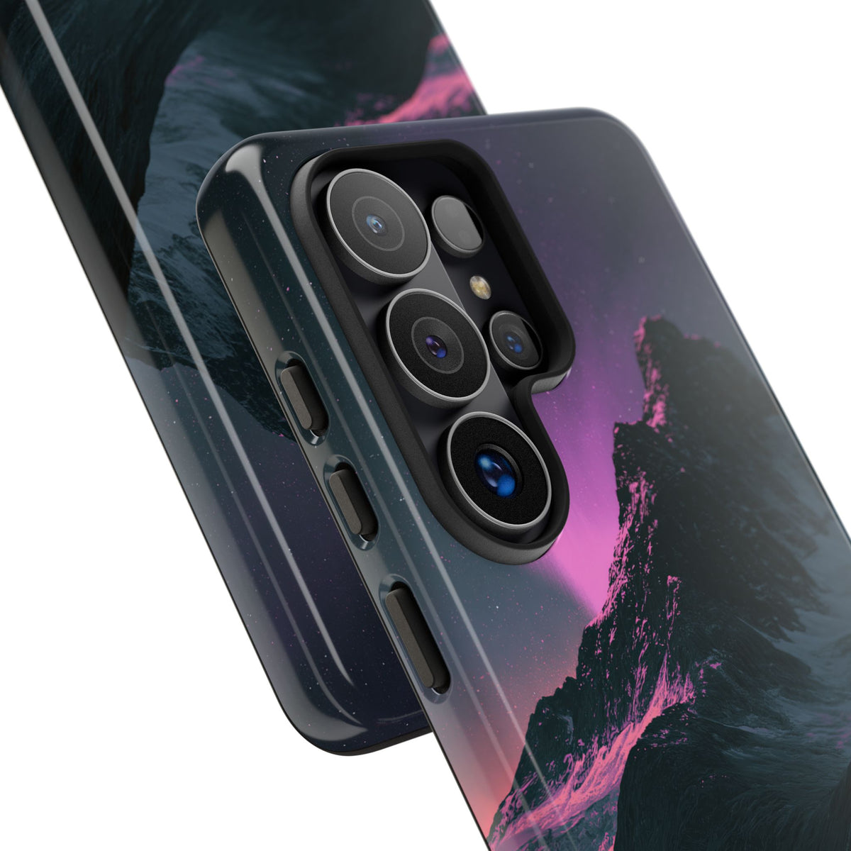 Arctic Aurora Summit · Tough Phone Case for Samsung · Black