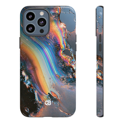 Prismatic Aura Flow · Tough Phone Case for iPhone · Blue
