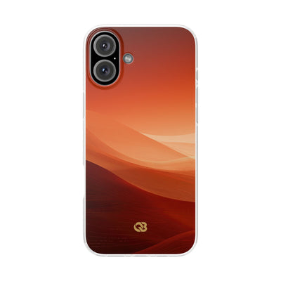 Orange Lite Phone Case for iPhone - Crimson Dune Gradient