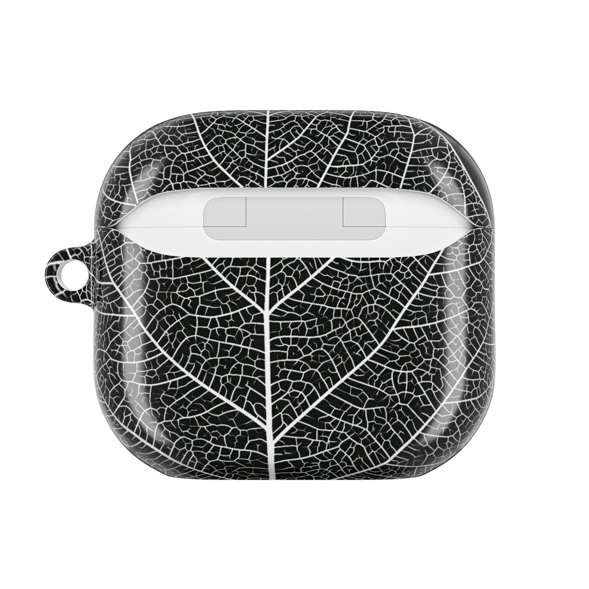 Monochrome Leaf Skeleton · Hard Case for AirPods & AirPods Pro · Black
