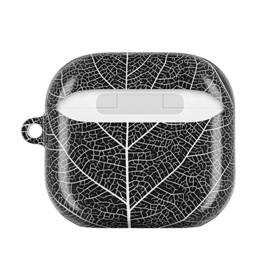 Monochrome Leaf Skeleton · Hard Case for AirPods & AirPods Pro · Black