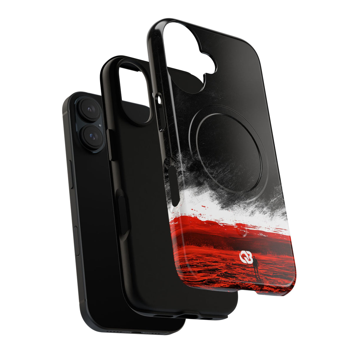Crimson Void · Tough 2.0 Magnetic Phone Case for iPhone · Black