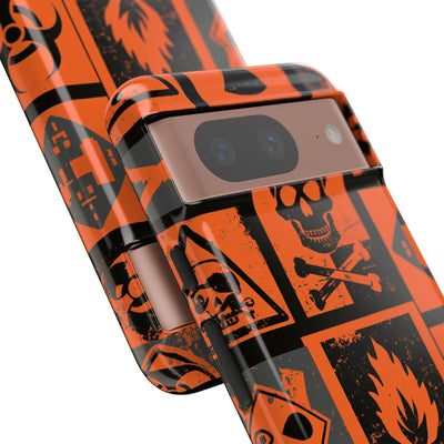 Urban Hazard · Tough Phone Case for Pixel ·  Orange