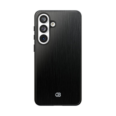 Obsidian Brushed Steel · Tough Phone Case for Samsung · Black