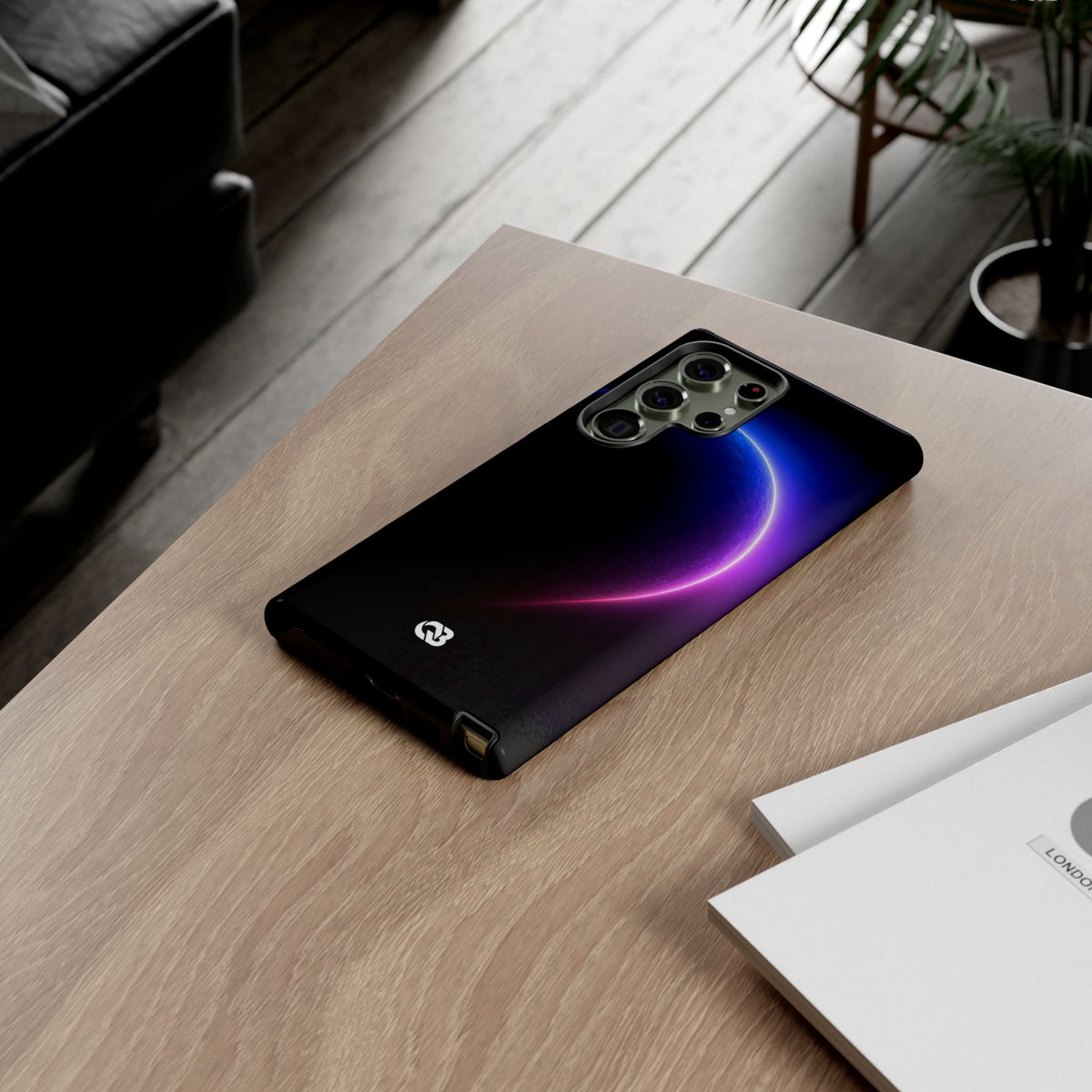 Luminous Eclipse · Tough Phone Case for Samsung · Black