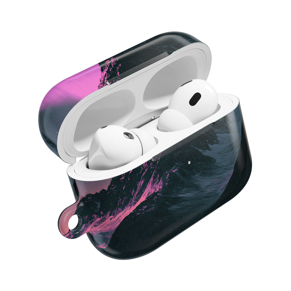 Arctic Aurora Summit · Hard Case for AirPods & AirPods Pro · Black
