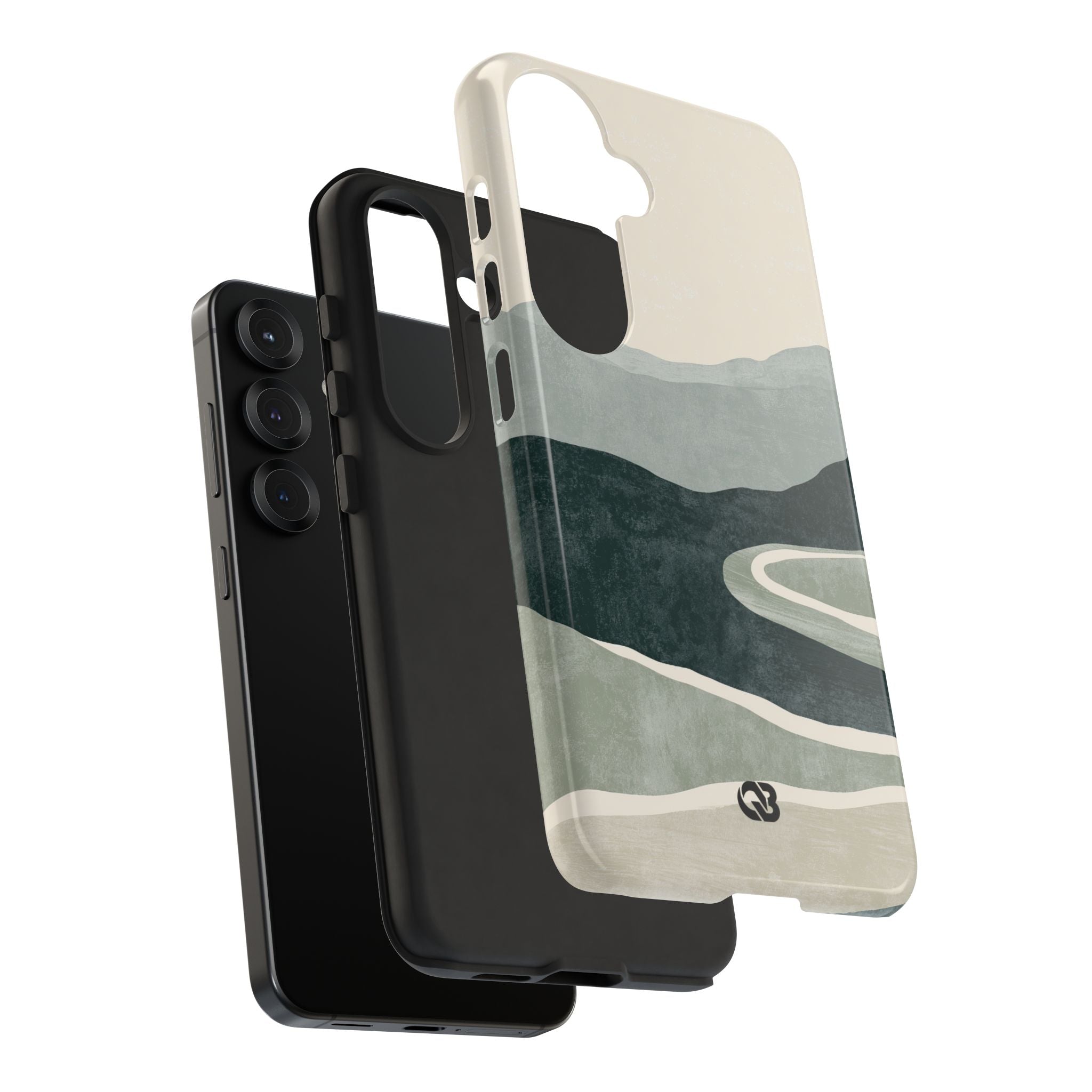 Green Tough Phone Case for Samsung - Misty Sage Valley