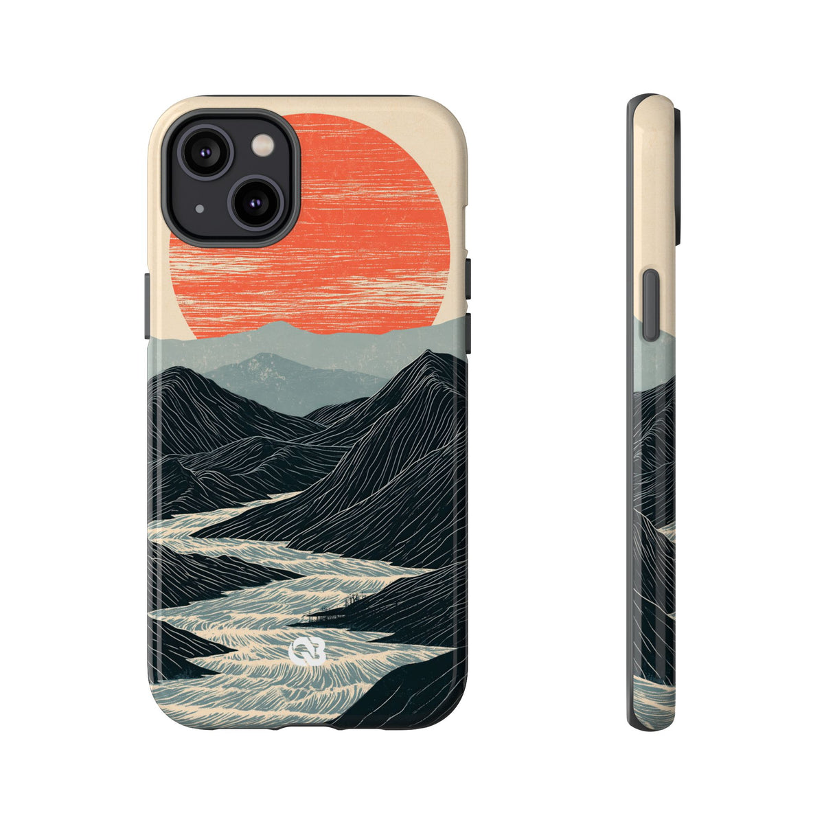 Crimson Ridge Horizon · Tough Phone Case for iPhone · Black
