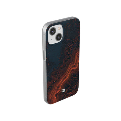 Black Lite Phone Case for iPhone - Volcanic Basalt Map