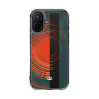 Teal Impact MagSafe Phone Case for iPhone - Burnt Slate Radial