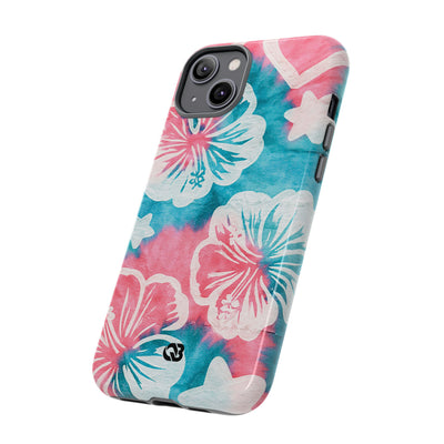 Tropical Hibiscus Bloom · Tough Phone Case for iPhone · Teal