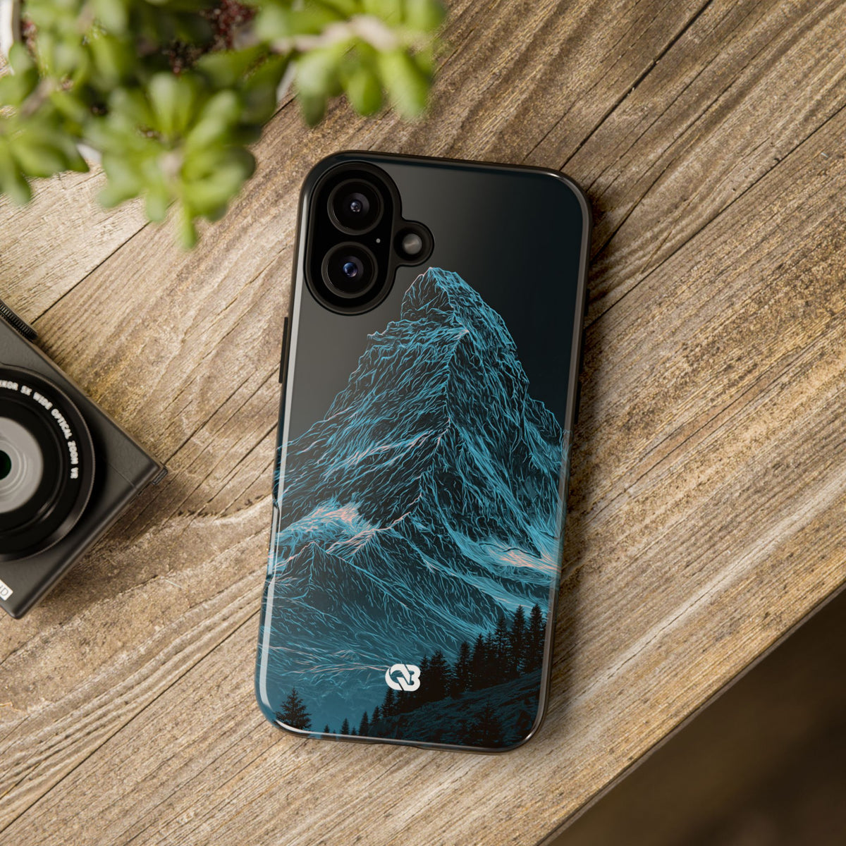 Glacial Alpine Peak · Tough Phone Case for iPhone · Blue
