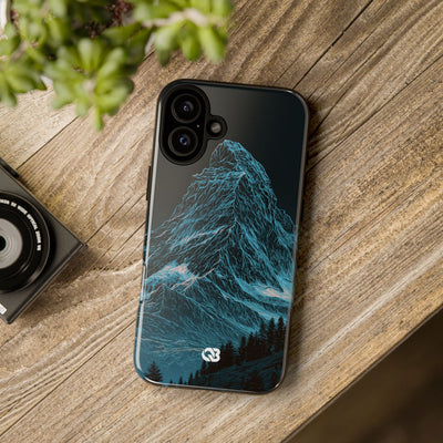 Glacial Alpine Peak · Tough Phone Case for iPhone · Blue