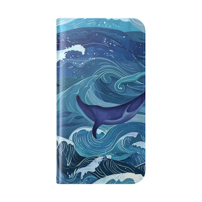 Dolphin Wave Dance - iPhone 16 Plus Case - Lompakko