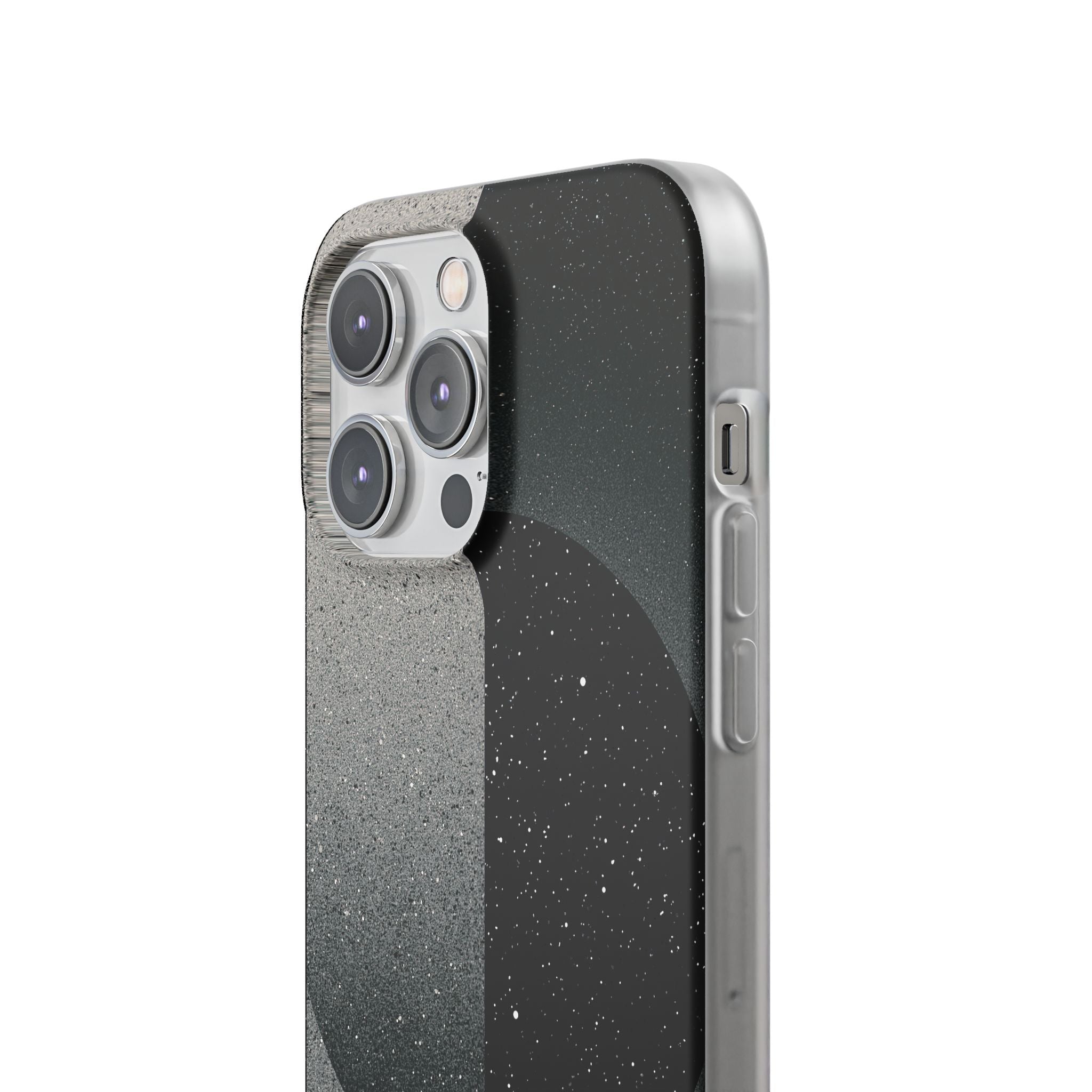 Black Lite Phone Case for iPhone - Lunar Static Orbit