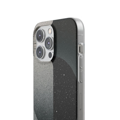 Black Lite Phone Case for iPhone - Lunar Static Orbit