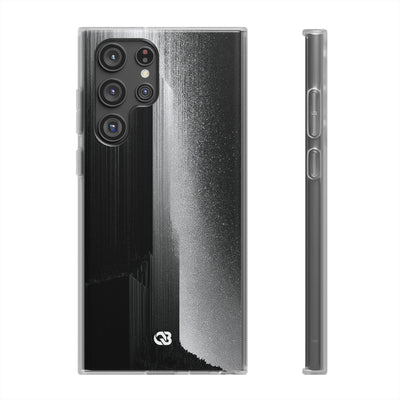 Black Lite Phone Case for Samsung - Brutalist Pixel Monolith