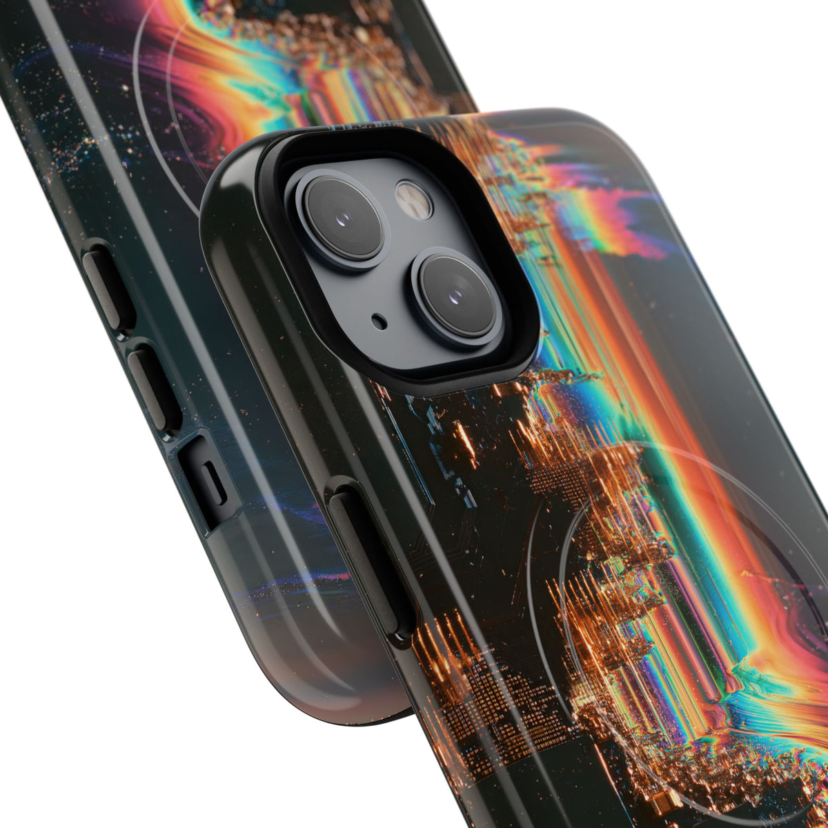 Prismatic Circuit · Tough 2.0 Magnetic Phone Case for iPhone · Black