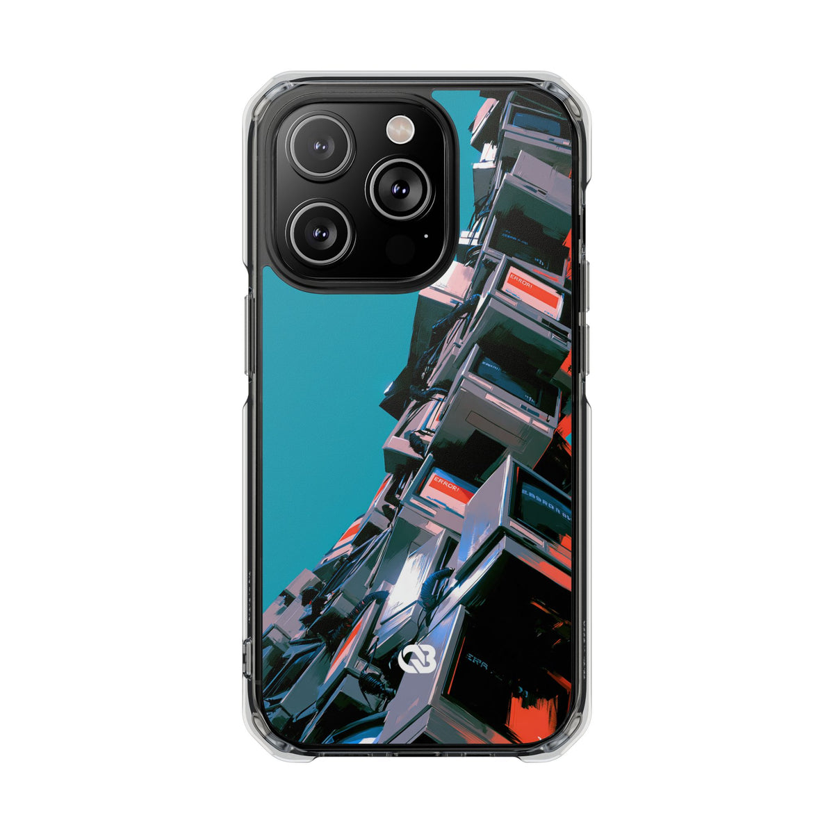 System Error Spire · Clear Impact Magnetic Phone Case for iPhone · Teal