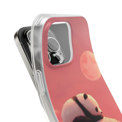 Rose Moon Panda · Soft Phone Case for iPhone