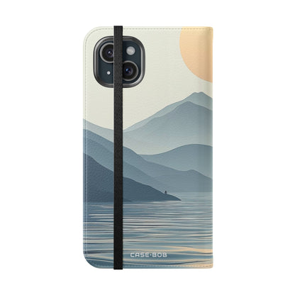 Pale Sun Horizon - iPhone 15 Plus Case - Wallet