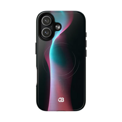 Neon Pixel Flow · Tough 2.0 Magnetic Phone Case for iPhone · Black