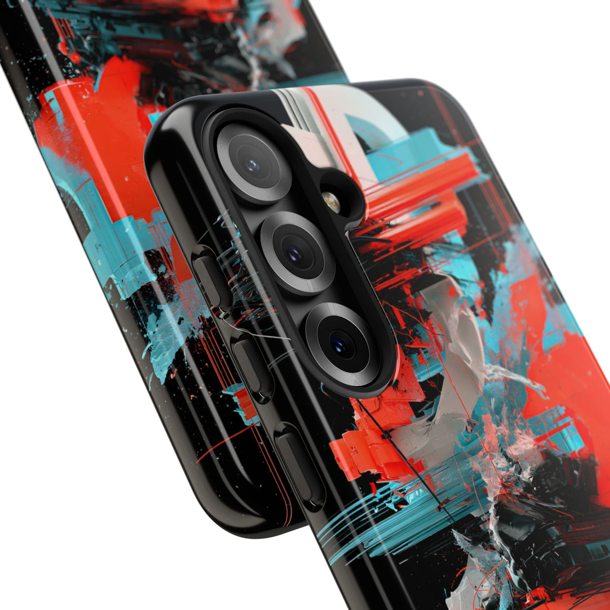 Fragmented Cyber Core · Tough Phone Case for Samsung · Black