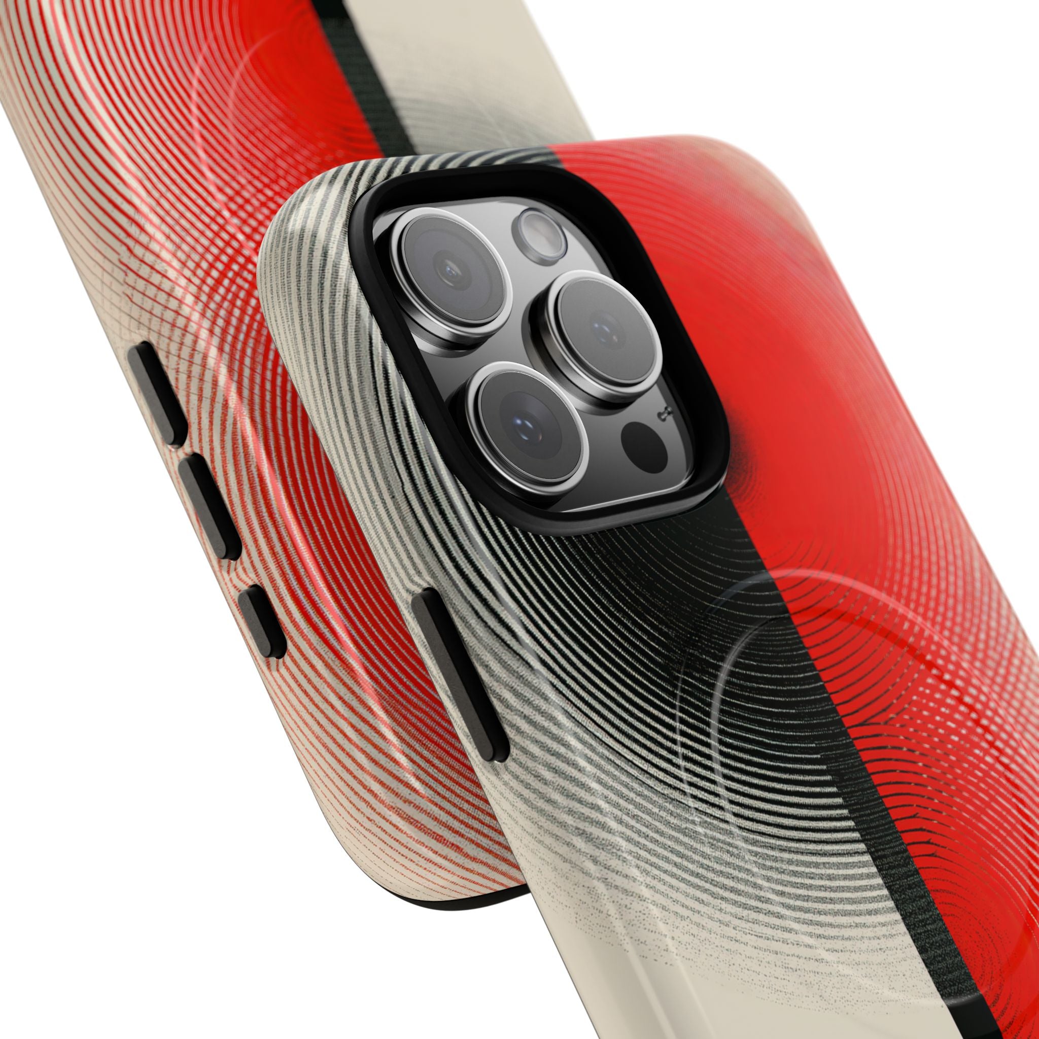 Red Tough 2.0 Magsafe Phone Case for iPhone - Split Signal Red