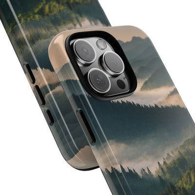 Foggy Mountain Ridge · Tough Phone Case for iPhone