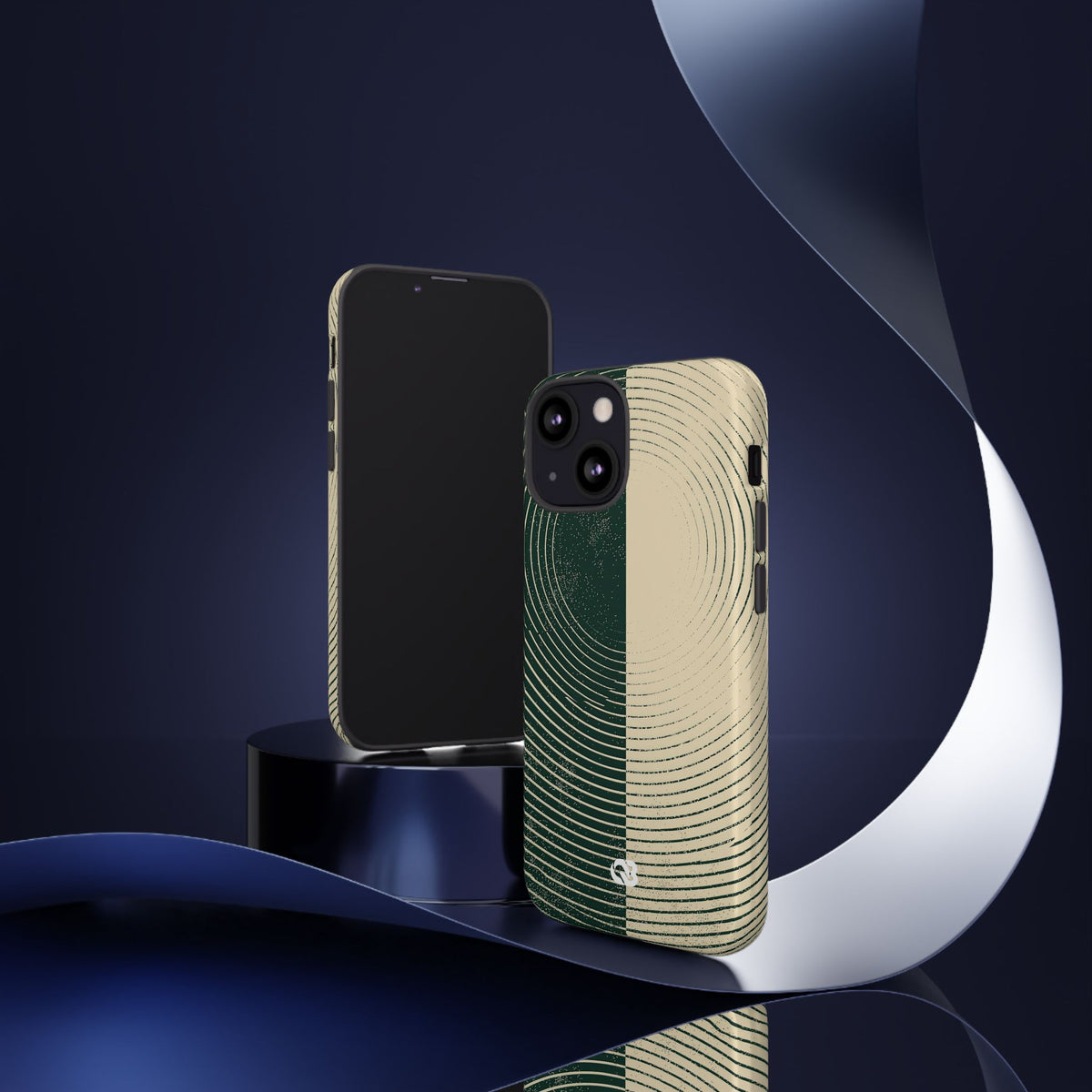 Concentric Duality · Tough Phone Case for iPhone · Green