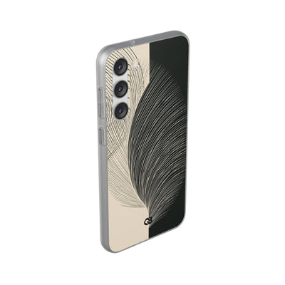 Beige Lite Phone Case for Samsung - Obsidian Cream Plume