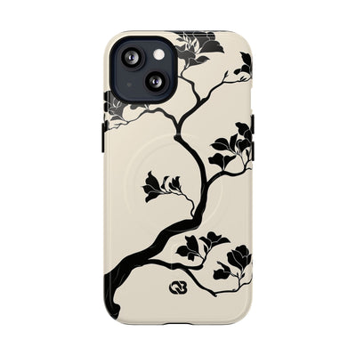 Ebony Magnolia · Tough 2.0 Magnetic Phone Case for iPhone · Beige