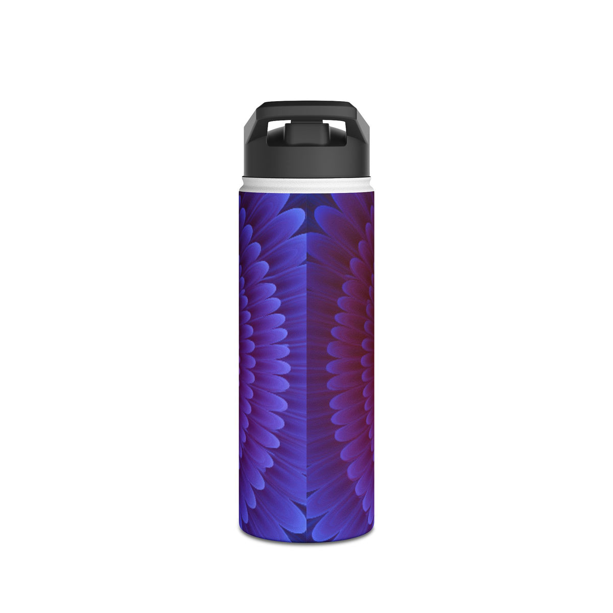 Radial Spectrum Bloom · Insulated Water Bottle · Blue