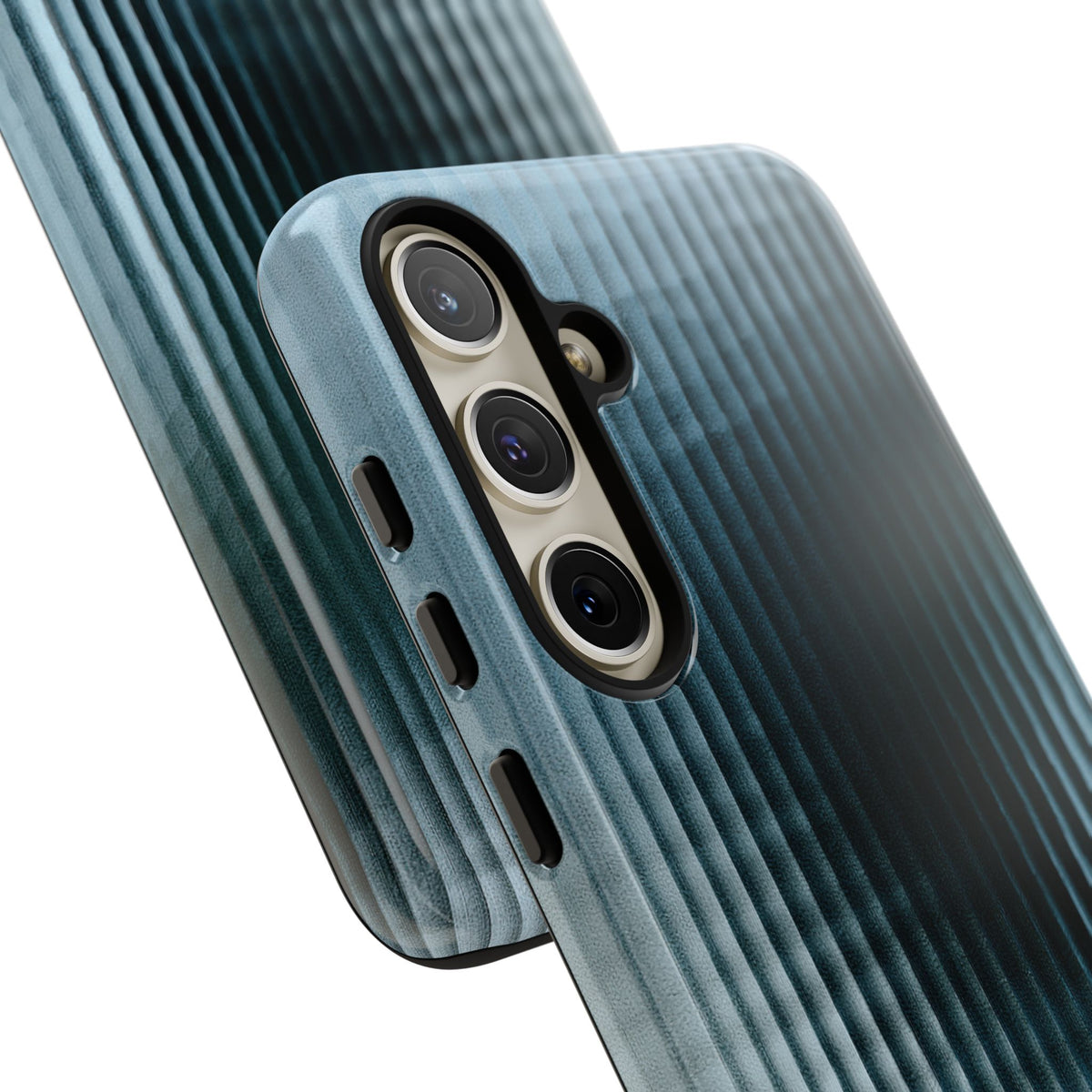 Blue Tough Phone Case for Samsung - Glacial Reeded Glass