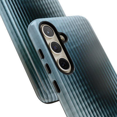 Blue Tough Phone Case for Samsung - Glacial Reeded Glass