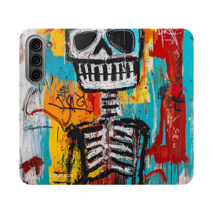 Neon Skull Chaos - Samsung S23+ Case - Wallet